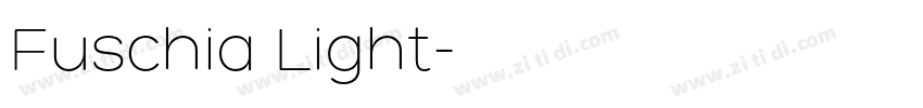 Fuschia Light字体转换